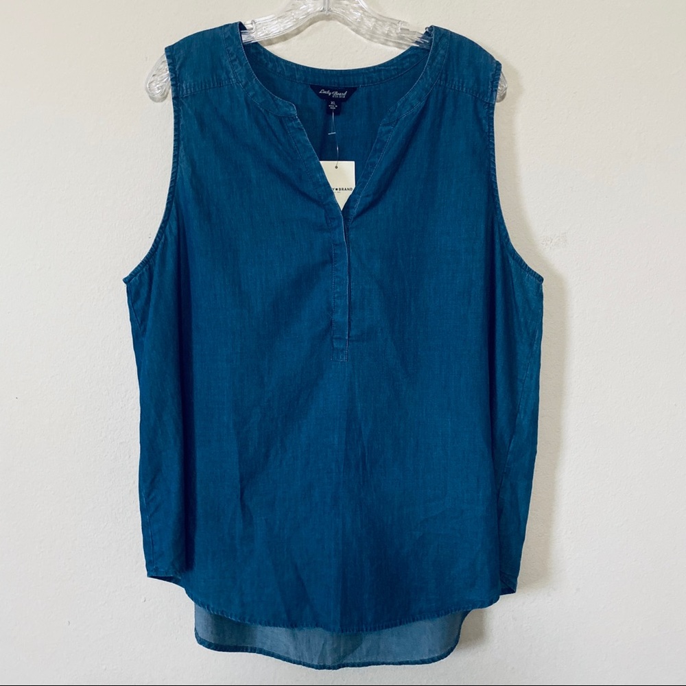 Nwt Lucky Brand Denim Tank